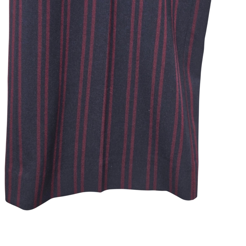 LOFT Womens Navy Blue Striped Marisa Trouser Pants Size 6 - Picture 4 of 12